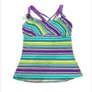 Zero Xposur UPF 30 tankini swim top swimwear size 6 XS
